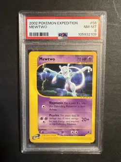 Mewtwo, PSA 8, Expedition 2002, 56/165, Pokemon - Image 1