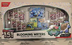 Pokemon TCG Scarlet & Violet 151 Blooming Waters Premium Collection Box Sealed - Image 1