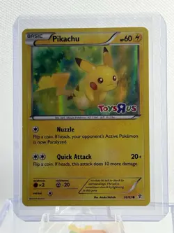 Pokemon Pikachu TCG Stamped Holo Promo Card 26/83 Toys R US B27 - Image 1
