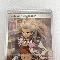 PROFESSOR'S RESEARCH SADA 240/198 Pokemon Scarlet & Violet Full Art Trainer Holo - Image 3