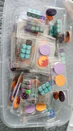 Pokemon 20 SETS OF SEALED TCG DICE - 20 SEALED POKEMON COINS - NEW (Mixed) - Image 1