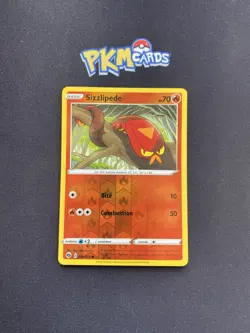 Pokemon TCG Sizzlipede Champions Path 009/073 Reverse Holo LP. - Image 1