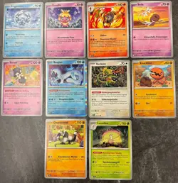 10x Pokemon Pokemon Karten Sammlung / Deutsch / 1x Holo / NM - Zufallsmix - Image 1