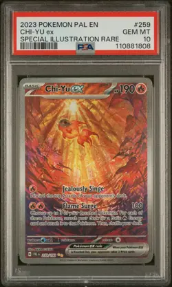 2023 POKEMON PAL EN-PALDEA EVOLVED SPECIAL ILLUSTRATION RARE CHI-YU EX PSA 10 - Image 1