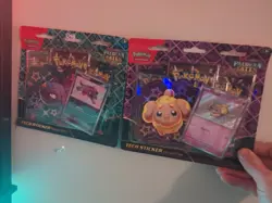 Pokemon TCG Paldean Fates Blister Lot Of 2 With 3 Booster Packs Each Brand New - Image 1