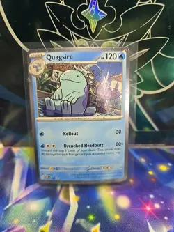 Pokemon TCG Quagsire Holo Rare Promo SVP 156 Surging Sparks NM - Image 1