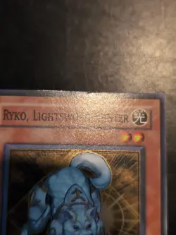 Yu-Gi-Oh SUPER RARE HOLO RYKO LIGHTSWORN HUNTER LODT-EN022 1996 VINTAGE PRINT LP - Image 3