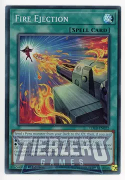 Yugioh Fire Ejection LD10-EN022 Super Rare 1st Edition NM/LP - Image 1