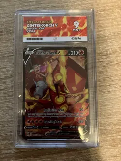 ACE 9 Centiskorch V TG14/TG30 Lost Origin Trainer Gallery Pokemon TCG Card - Image 1