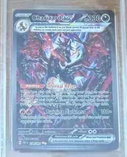 POKEMON TCG CHARIZARD EX 234/091 PALDEAN FATES GRADE 9.5 MINT+ RARE CARD !! - Image 2