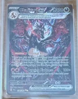 POKEMON TCG CHARIZARD EX 234/091 PALDEAN FATES GRADE 9.5 MINT+ RARE CARD - Image 2