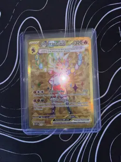 Pokemon Cinderace EX 163 Black Star Promo Gold Card Terapagos Premium Box - Image 1