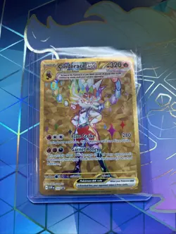Pokemon Cinderace EX 163 Black Star Promo Gold Card Terapagos Premium Box - Image 2