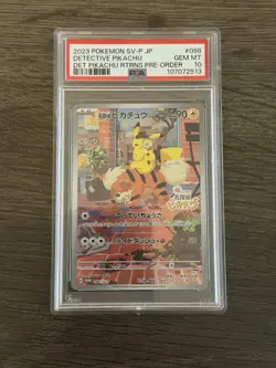 Detective Pikachu - 098/SV-P 098/SV-P Sv-P Promotional Cards Holo - PSA 10 - Image 1
