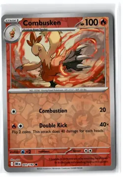 2025 Scarlet & Violet Series - Destined Rivals Combusken #41 Common Reverse Holo - Image 1