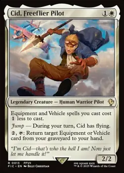 1 x Cid, Freeflier Pilot - Commander: Final Fantasy - NM-Mint - MTG - Image 1
