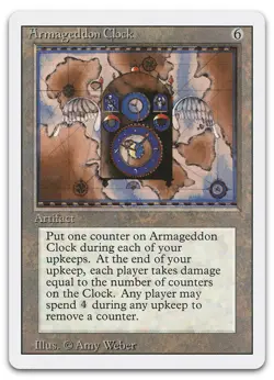 Armageddon Clock (LP) Revised Edition 3ED Magic MTG - Image 1