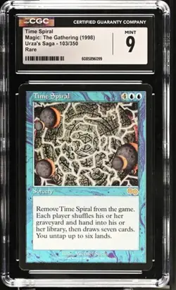 Time Spiral. Urza's Saga Mtg. CGC 9 Mint! 2 Avl - Image 1