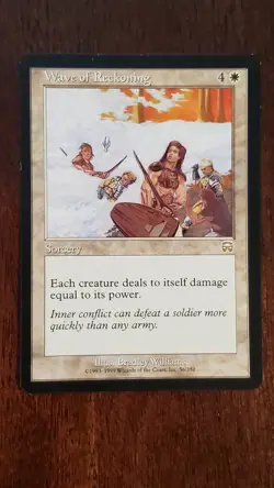 Wave of Reckoning Mercadian Masques MM EX/LP #56 MTG Magic the Gathering Rare - Image 3