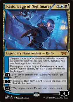 [1x] Kaito, Bane of Nightmares Near Mint, English Duskmourn: House of Horror MTG - Image 1