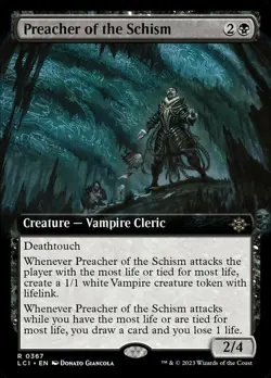 [1x] Preacher of the Schism - Foil - Extended Art Near Mint, English The Lost Ca - Image 1