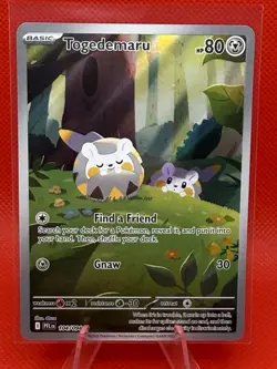 Togedemaru 104/094 Illustration Rare - Pokemon Phantasmal Flames NM IN HAND - Image 1