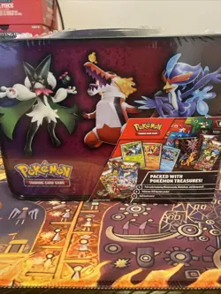Pokemon SEALED Lot 2023 CHARIZARD Treasure Chest & 2024 Premier Ball Tin H24 - Image 4
