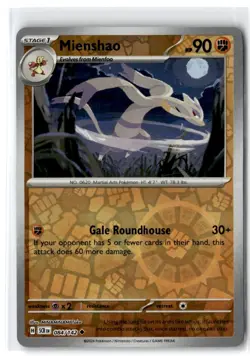 2024 Scarlet & Violet Series - Stellar Crown Mienshao #84 Uncommon Reverse Holo - Image 1