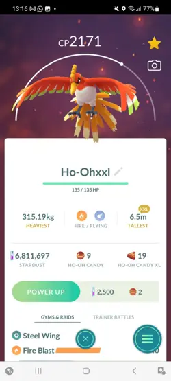 Pokemon Go Legendary Ho-Oh ( XXL) ( Normal ) - Image 1