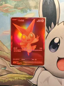 Carta Pokemon tgc Italiana Victini BLK 171/086 Luce Nera/Fuoco bianco nm 151 - Image 2