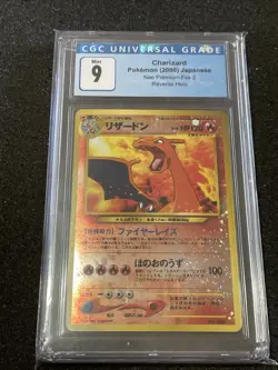 Pokemon Charizard 2000 Neo Premium File 2 CGC 9 - Image 1