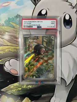 Lechonk 209/197 2023 Pokemon Obsidian Flames EN Illustration Rare PSA 9 - Image 1
