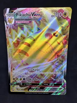 JUMBO Pokemon TCG Pikachu VMAX SWSH286 Sword & Shield Black Star Promo - Image 1