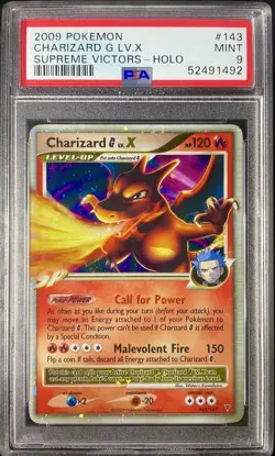 Charizard G Lv.X 143/147 Supreme Victors Holo Pokemon 2009 PSA 9 - Image 1