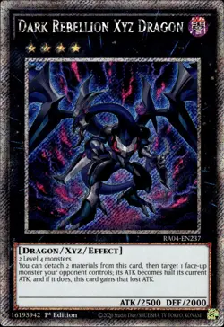 Dark Rebellion Xyz Dragon - Platinum Secret Rare 1st Ed RA04-EN237 - NM - YuGiOh - Image 1