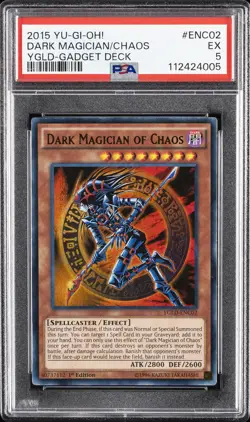 2015 YU-GI-OH! YUGI'S LEGEND DECK: GADGET DECK DARK MAGICIAN OF CHAOS PSA 5 - Image 1