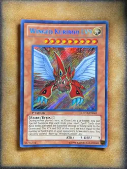 Yugioh Winged Kuriboh LV9 LCGX-EN043 Secret Rare 1st Ed NM - Image 1