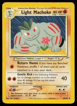 Light Machoke 049/105 Uncommon Neo Destiny Pokemon Card - Image 1