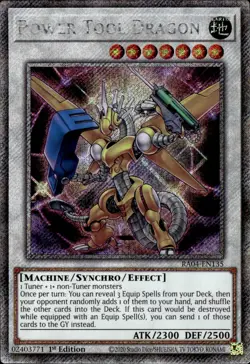 Power Tool Dragon - Platinum Secret Rare 1st Edition RA04-EN135 - NM - YuGiOh - Image 1