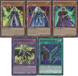 Yugioh Legendary Knight Deck - Legend of Heart - Critias Timaeus 43 Cards - NM - Image 1