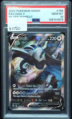 Lugia V 186 PSA 10 Gem Mint Silver Tempest Pokemon Card - Image 1