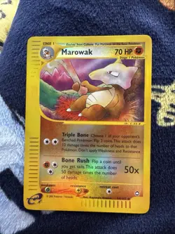 Marowak 54/147 Aquapolis Reverse Holo Nintendo Pokemon Card TCG Nm - Image 1