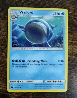 Wailord 40/168 Cosmos Holo Rare Celestial Storm Pokemon Card LP - Image 1