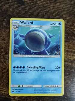 Wailord 40/168 Cosmos Holo Rare Celestial Storm Pokemon Card LP - Image 2