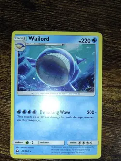 Wailord 40/168 Cosmos Holo Rare Celestial Storm Pokemon Card LP - Image 3