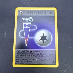 Pokemon Cards: Team Rocket 1st Edition Uncommon: Full Heal Energy 81/82 - Image 1