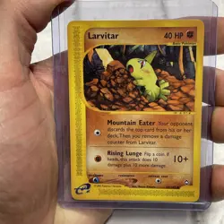 Larvitar 89/147 Aquapolis E-Reader - Vintage WOTC Pokemon Card Vtg LP Nintendo - Image 1