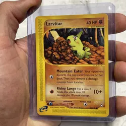 Larvitar 89/147 Aquapolis E-Reader - Vintage WOTC Pokemon Card Vtg LP Nintendo - Image 2