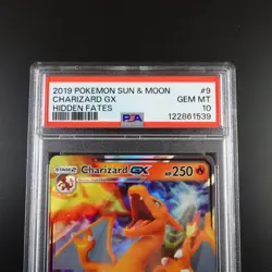 PSA 10 Charizard GX 9/68 Pokemon Hidden Fates Full Art Holo Card - Image 2