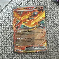 Team Rocket's Moltres EX 031/182 - Destined Rivals - Pokemon Card - Near Mint - Image 1